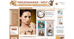 Desktop Screenshot of holzschmuck-welt.de